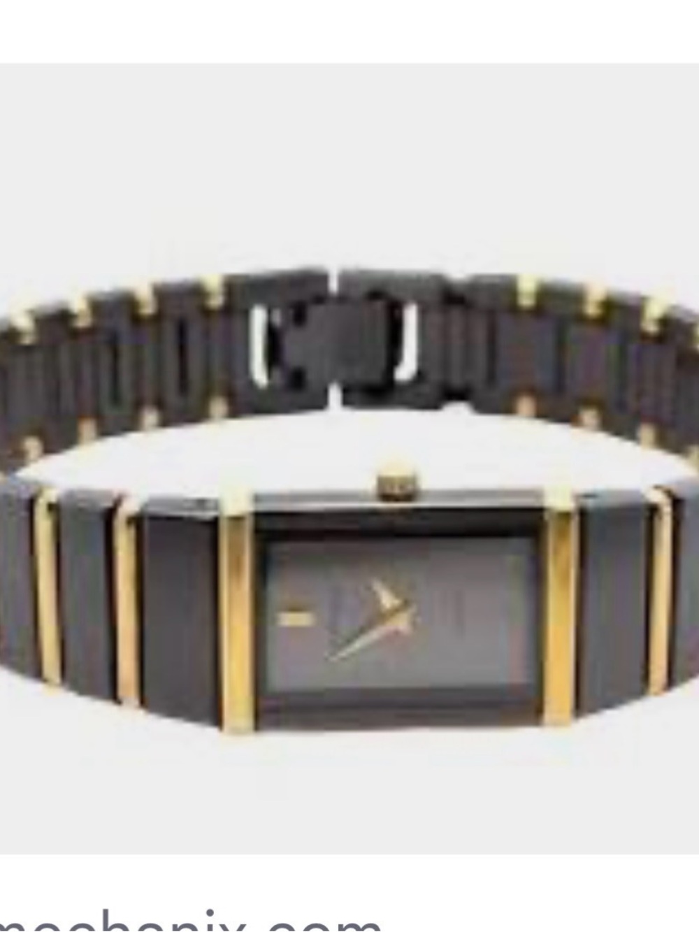 Seiko Black and Gold Ladies Bracelet Watch